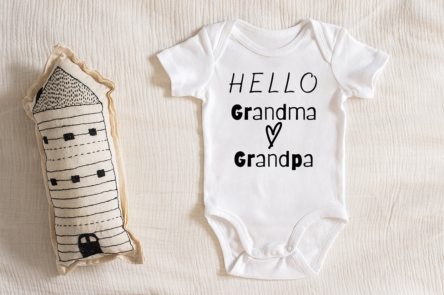 Hello Grandma/grandpa Prepare Yourself Newborn Bodysuit I'm Coming