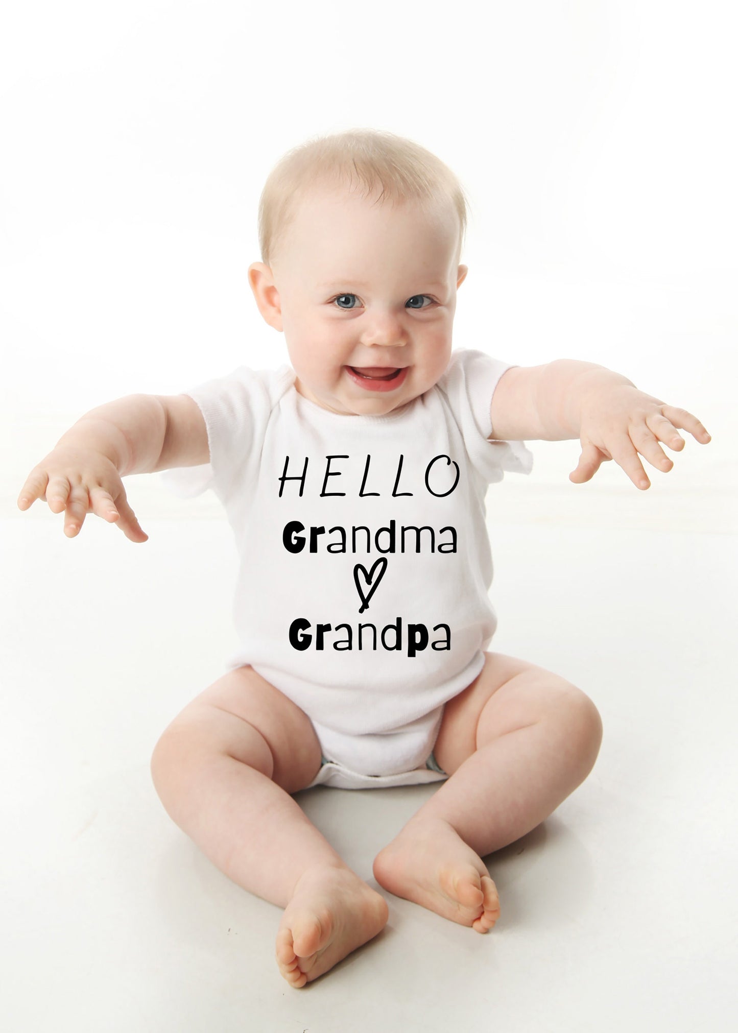 Hello Grandma and Grandpa Onesie