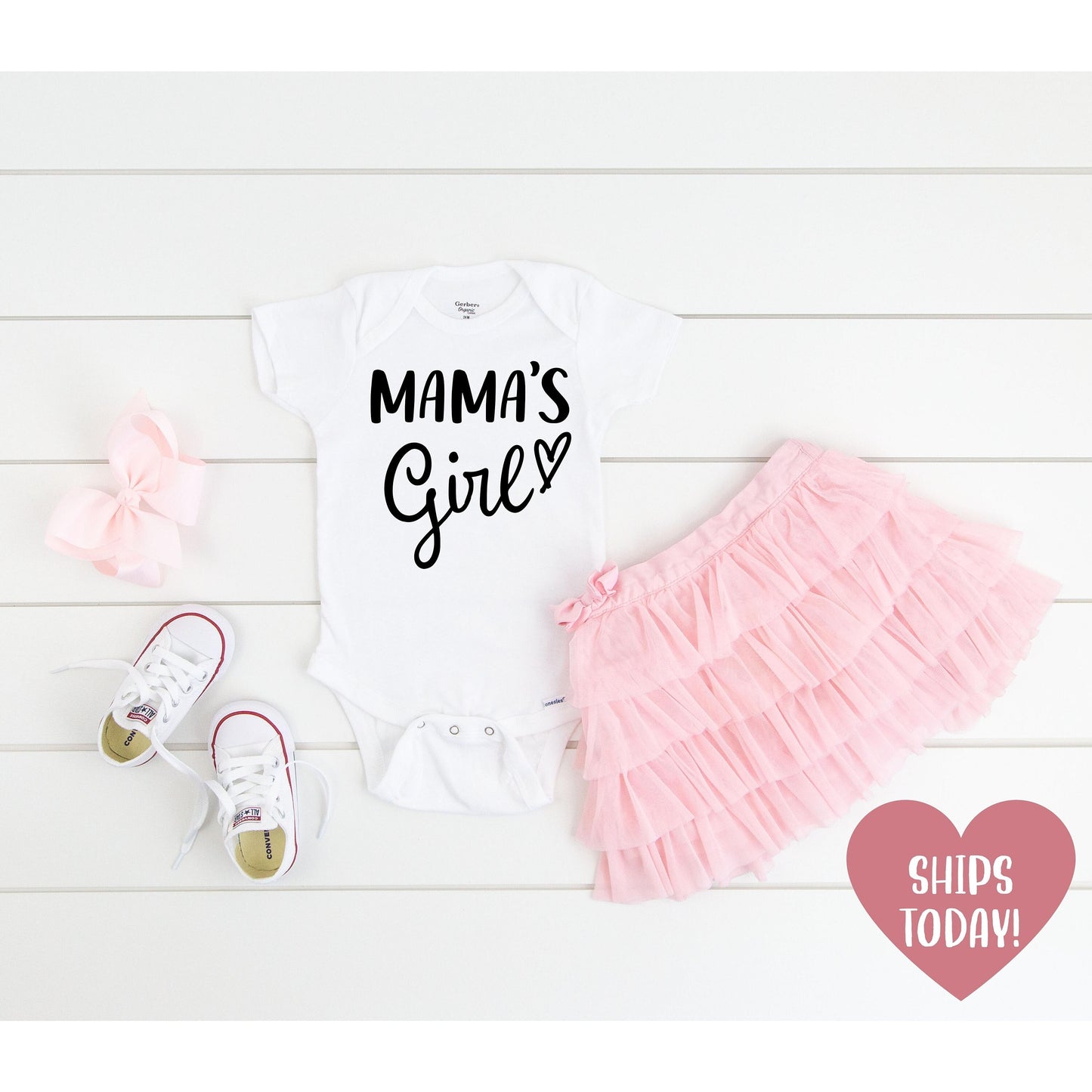 Mamas Girl & Mamas Boy baby onesies