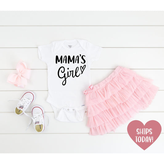 Mamas Girl & Mamas Boy baby onesies