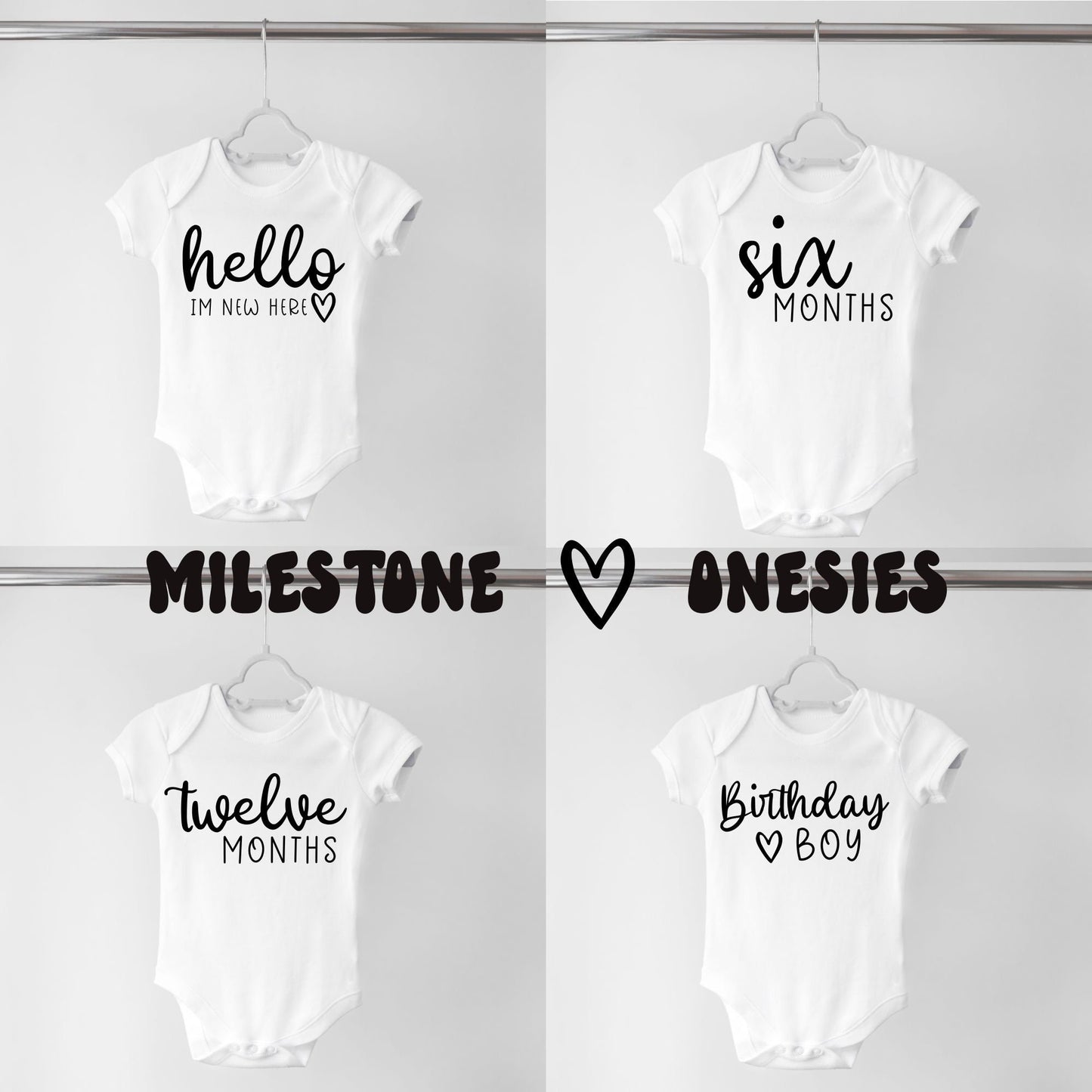 Baby Milestone Onesies